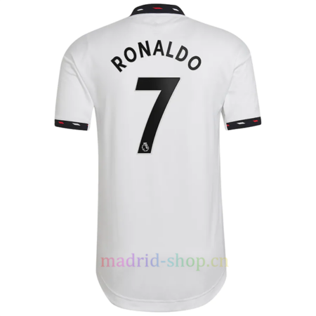 Camiseta Manga Larga Cristiano Ronaldo Manchester United Segunda Equipación 2022/23 Champions League