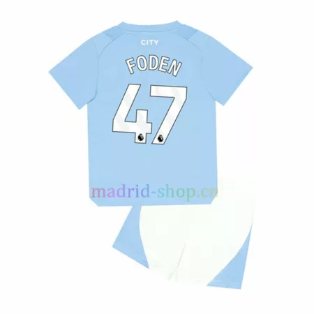 Conjunto de Camiseta Haaland Man City Primera Equipación 2023-24 Niño