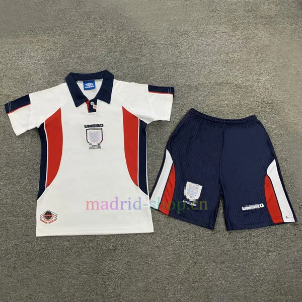 Camiseta Inglaterra Copa Mundial 1998 Primera Equipación Niño Camiseta Inglaterra Copa Mundial 1998 Primera Equipación Niño