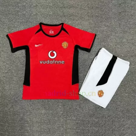 Camiseta Manchester United Primera Equipación 2000-02 Niño