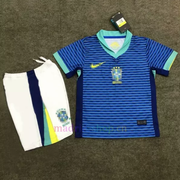 Camiseta Brasil Segunda Equipación 2024 Niño