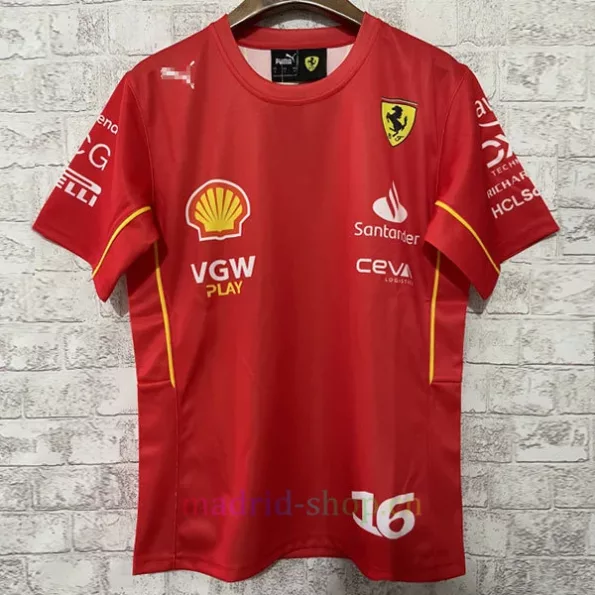 Camiseta Ferrari 16 Charles Leclerc 2024