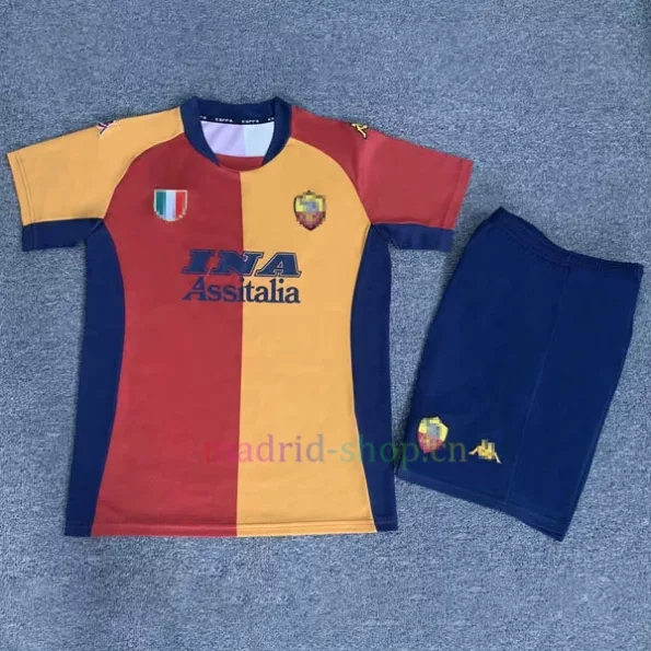 Camiseta Roma Primera Equipación 2001-02 Niño