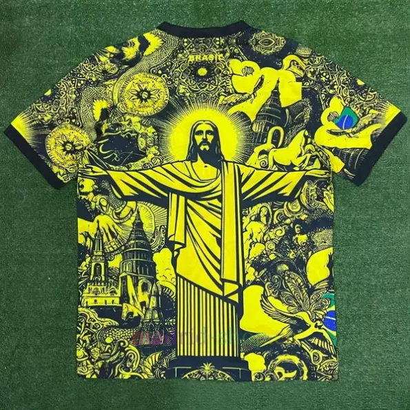Camiseta Brasil Jesus Edición Especial 2024 - Amarillo - Imagen 2