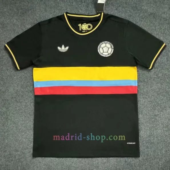 Camiseta Colombia 100 Años Aniversario 2024 Negro