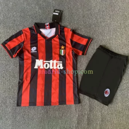 Camiseta AC Milan Primera Equipación 1993-94 Niño
