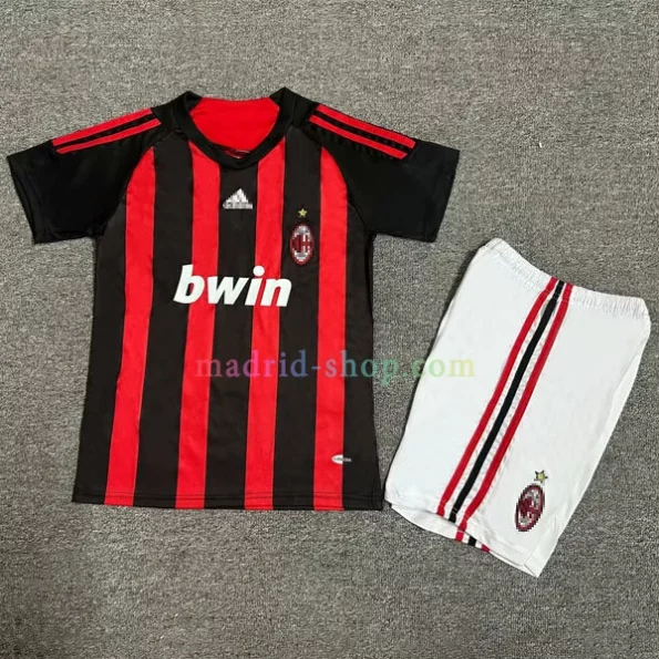 Camiseta AC Milan Primera Equipación 2008-09 Niño