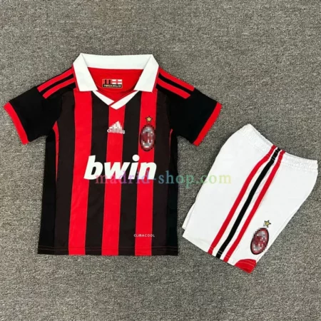 Camiseta AC Milan Primera Equipación 2008-09 Niño