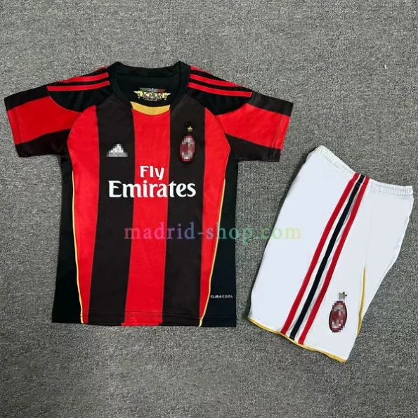 Camiseta AC Milan Primera Equipación 2010-11 Niño