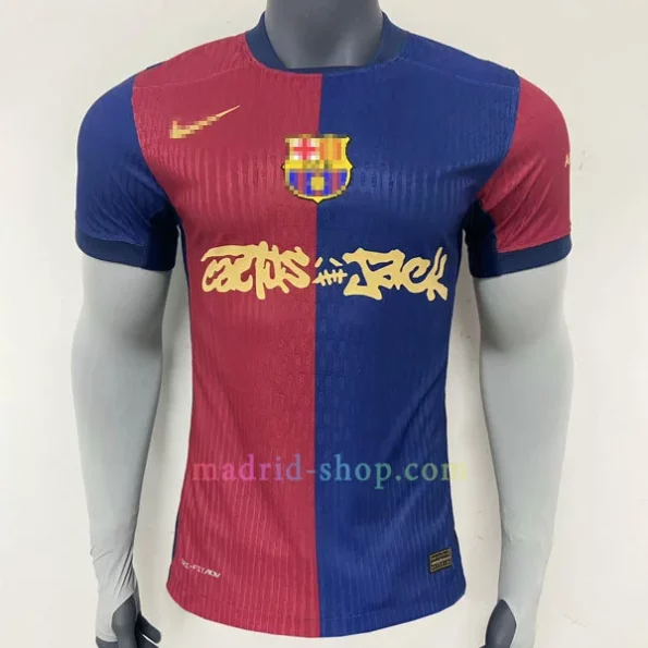 Camiseta Barça Travis Scott Primera Equipación 2024-25 Versión Jugador
