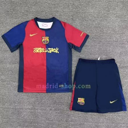 Camiseta Barcelona Travis Scott Segunda Equipación 2024-25 Niño
