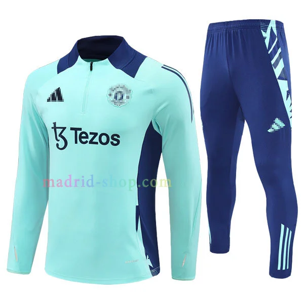 Sudadera de Entrenamiento Manchester United 2024-25 Niño – Azul Sudadera de Entrenamiento Manchester United 2024-25 Niño - Azul