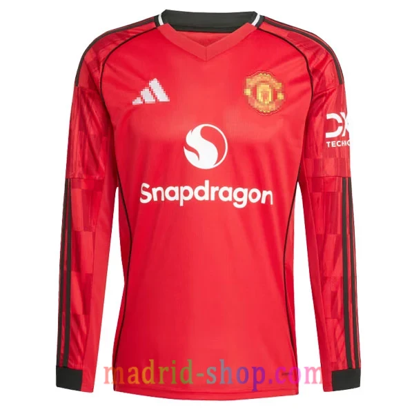 Camiseta Manchester United Primera Equipación 2025-26 Manga Larga Camiseta Manchester United Primera Equipación 2025-26 Manga Larga