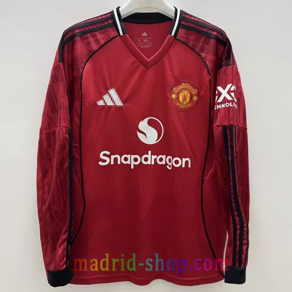 Camiseta Manchester United Primera Equipación 2025-26 Manga Larga Camiseta Manchester United Primera Equipación 2025-26 Manga Larga - Imagen 2