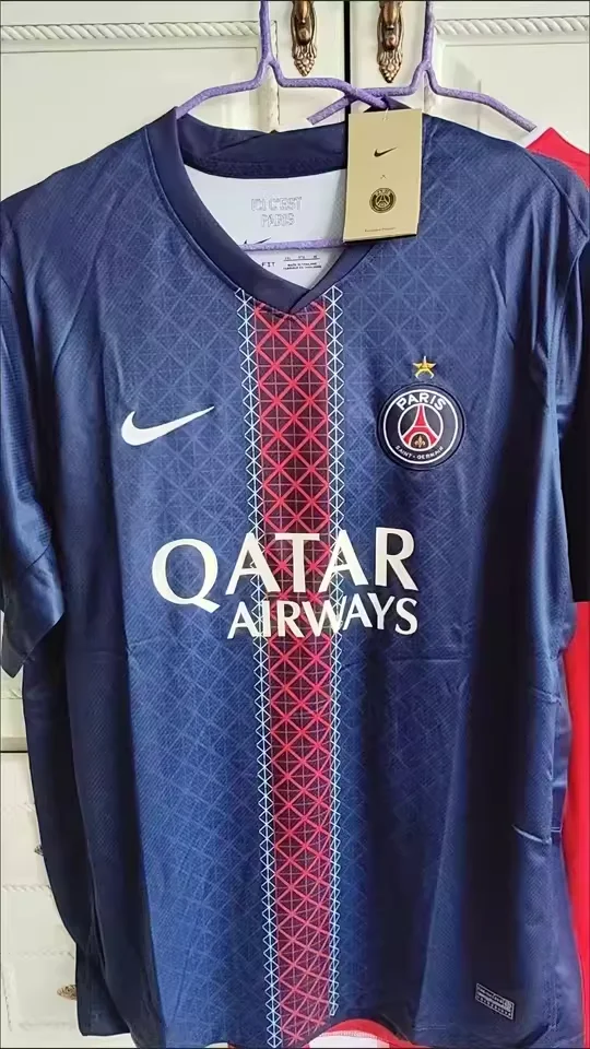 Camiseta PSG Primera Equipación 2025-26 UCL Estrella