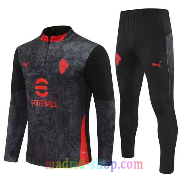Sudadera de Entrenamiento AC Milan 2025-26 Niño Negro Sudadera de Entrenamiento AC Milan 2025-26 Niño Negro