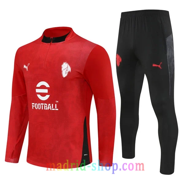 Sudadera de Entrenamiento AC Milan 2025-26 Niño Roja Sudadera de Entrenamiento AC Milan 2025-26 Niño Roja