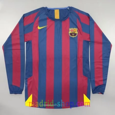 Camiseta FC Barcelona Primera Equipación 2005-06 Manga Larga